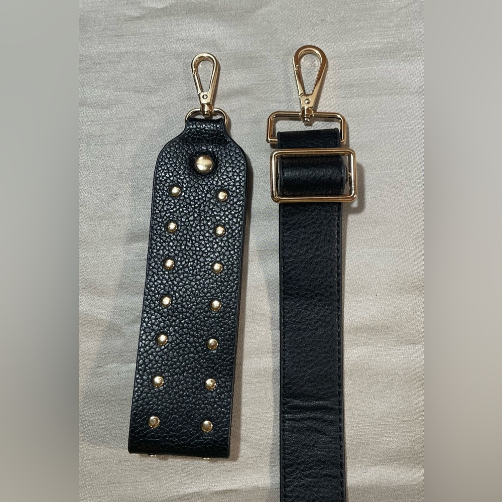 Replacement Wristlet and Crossbody Strap with Gold Accents